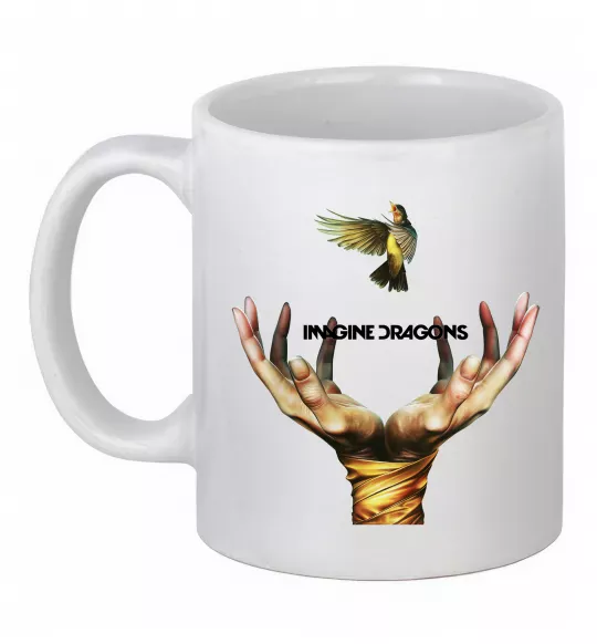 Чашка керамическая Imagine Dragons птах Белый фото