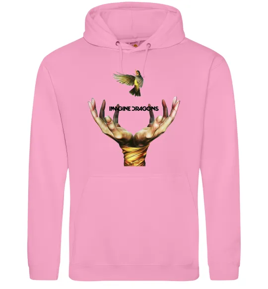 Чоловіча толстовка (худі) Imagine Dragons птах Рожевий фото