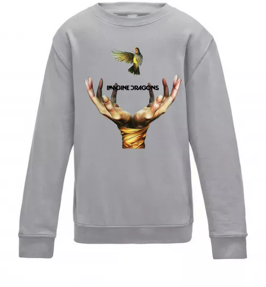 Детский Свитшот Imagine Dragons птах Серый меланж фото