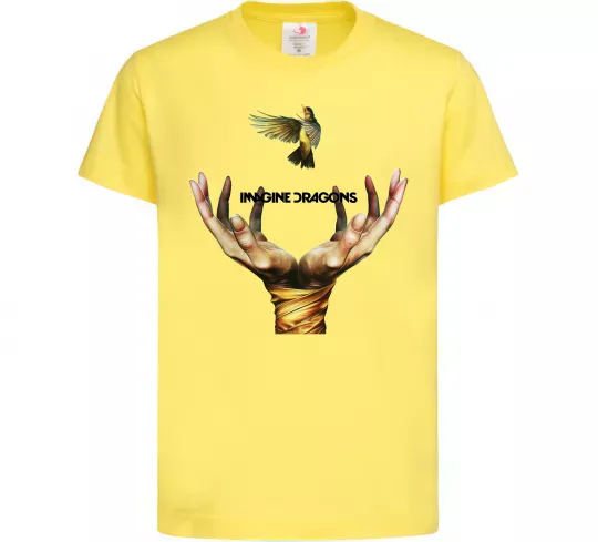 Дитяча футболка Imagine Dragons птах Лимонний фото