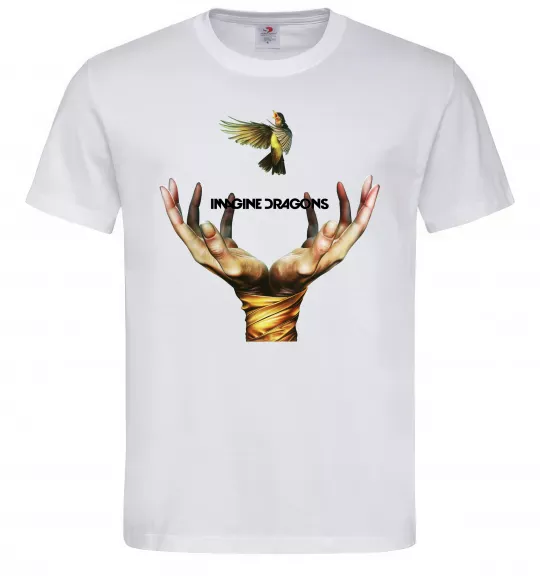 Мужская футболка Imagine Dragons птах Белый фото