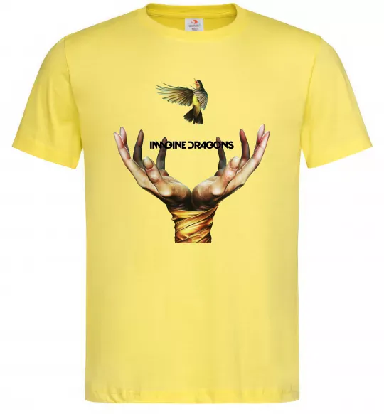 Мужская футболка Imagine Dragons птах Лимонный фото