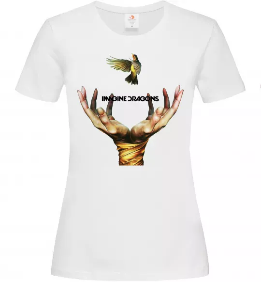 Женская футболка Imagine Dragons птах Белый фото