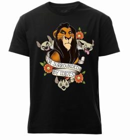 Мужская премиум футболка I`m surrounded by idiots