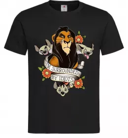 Мужская футболка I`m surrounded by idiots Черный фото