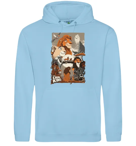 Мужская толстовка (худи) The Lion king Голубой фото