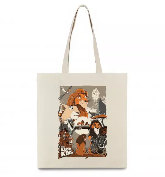 Еко-сумка The Lion king Бежевий фото