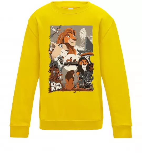 Дитячий світшот The Lion king Сонячно жовтий фото