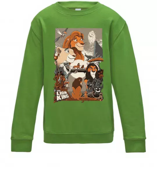 Дитячий світшот The Lion king Лаймовий фото