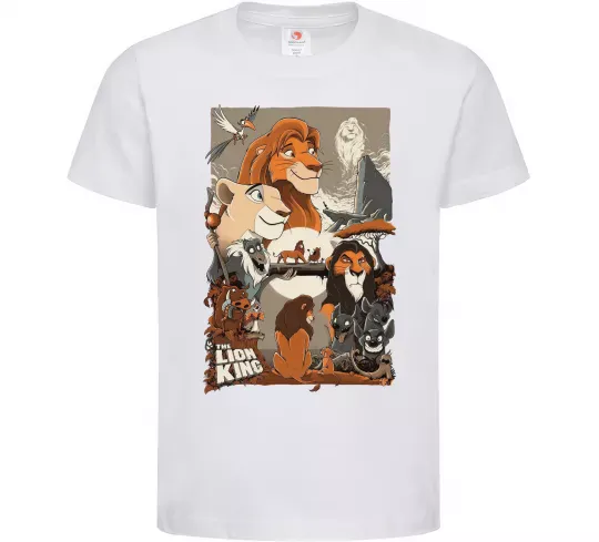 Детская футболка The Lion king Белый фото