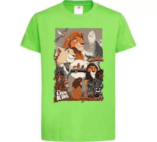 Детская футболка The Lion king Лаймовый фото