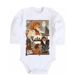 Детский боди The Lion king Белый фото