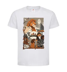 Детская футболка The Lion king Белый фото