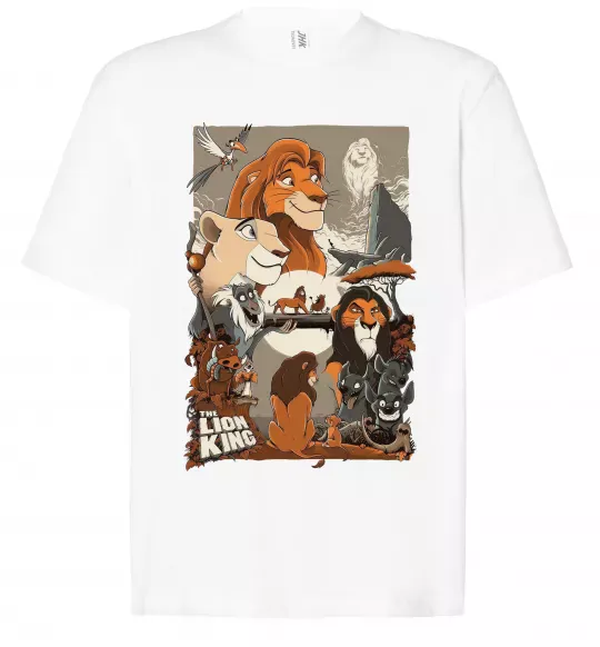 Футболка Оверсайз The Lion king Белый фото