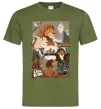 Мужская футболка The Lion king Оливковый фото