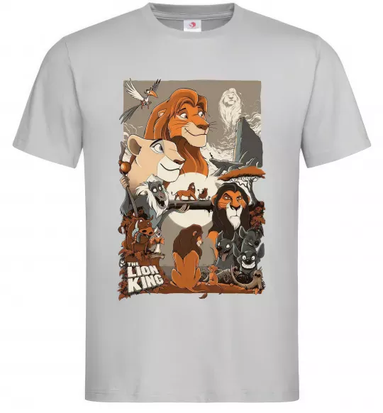 Мужская футболка The Lion king Серый фото