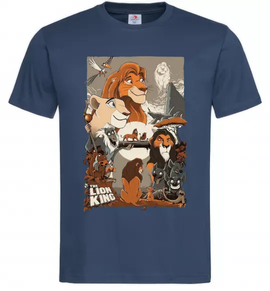 Мужская футболка The Lion king Темно-синий фото