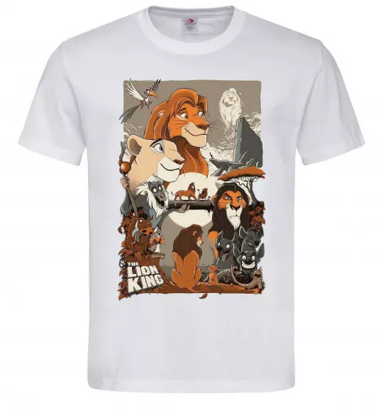 Мужская футболка The Lion king Белый фото