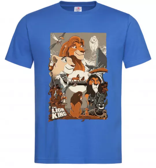 Мужская футболка The Lion king Ярко-синий фото