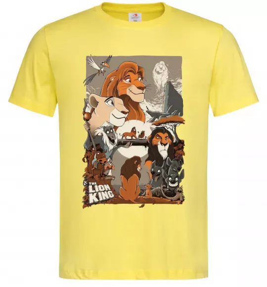 Мужская футболка The Lion king Лимонный фото