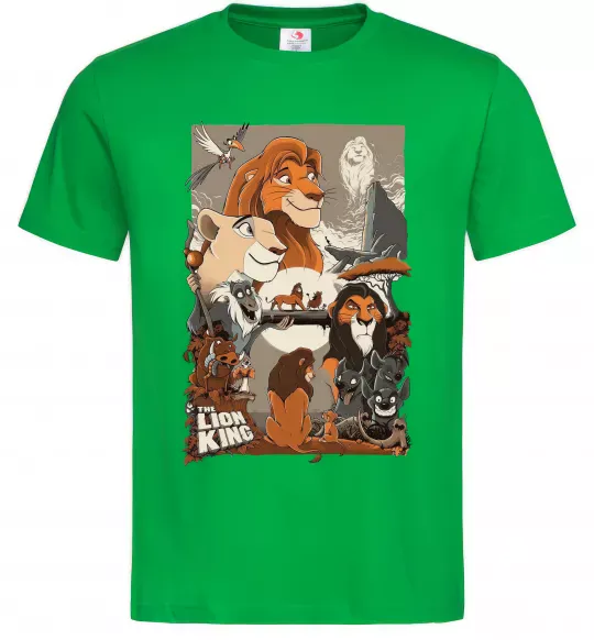 Мужская футболка The Lion king Зеленый фото