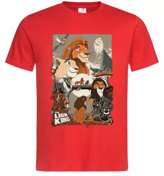 Мужская футболка The Lion king Красный фото