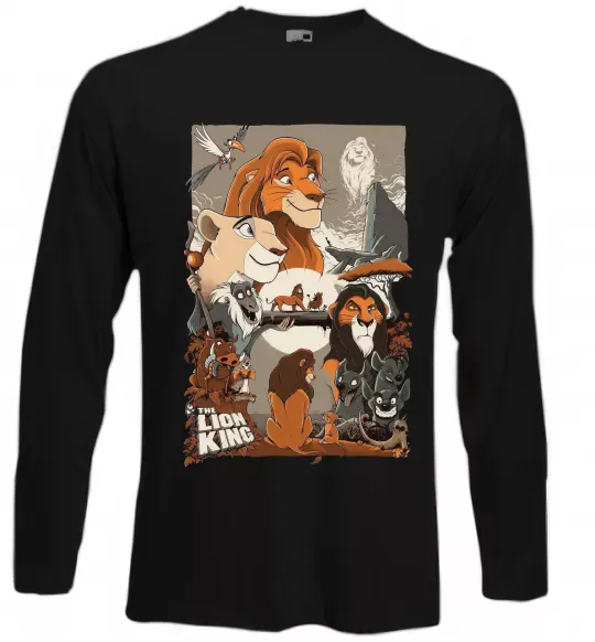 Лонгслів The Lion king Чорний фото