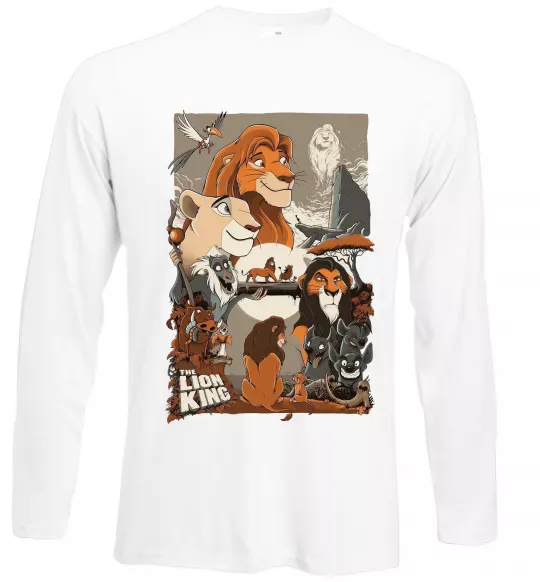 Лонгслів The Lion king Білий фото