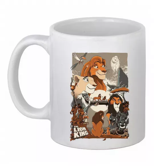 Чашка керамическая The Lion king Белый фото