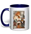 Чашка с цветной ручкой The Lion king Глубокий темно-синий фото