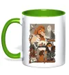 Чашка з кольоровою ручкою The Lion king Лаймовий фото