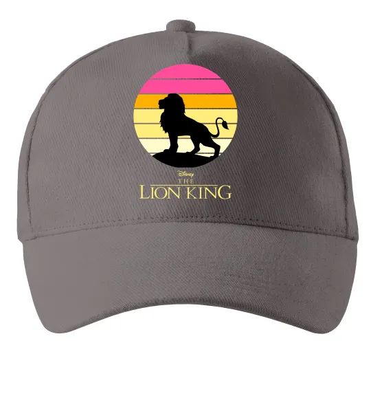 Кепка Lion king sunset Сірий фото