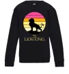 Детский Свитшот Lion king sunset Черный фото