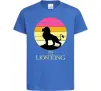Дитяча футболка Lion king sunset Яскраво-синій фото