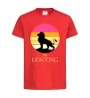 Детская футболка Lion king sunset Красный фото
