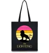 Эко-сумка Lion king sunset Черный фото