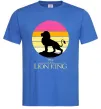 Мужская футболка Lion king sunset Ярко-синий фото