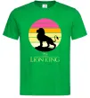 Мужская футболка Lion king sunset Зеленый фото