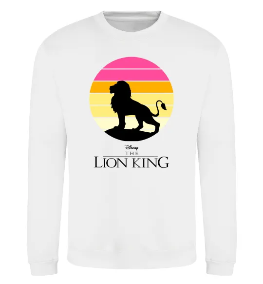 Свитшот Lion king sunset Белый фото
