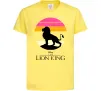 Дитяча футболка Lion king sunset Лимонний фото