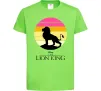 Дитяча футболка Lion king sunset Лаймовий фото