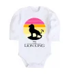 Детский боди Lion king sunset Белый фото