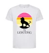 Детская футболка Lion king sunset Белый фото