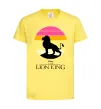Детская футболка Lion king sunset Лимонный фото