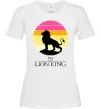 Женская футболка Lion king sunset Белый фото