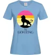 Женская футболка Lion king sunset Голубой фото