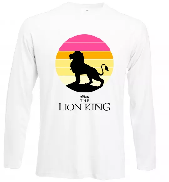 Лонгслів Lion king sunset Білий фото
