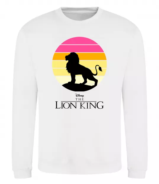 Свитшот Lion king sunset Белый фото