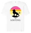 Футболка Оверсайз Lion king sunset Белый фото
