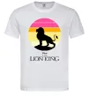 Мужская футболка Lion king sunset Белый фото